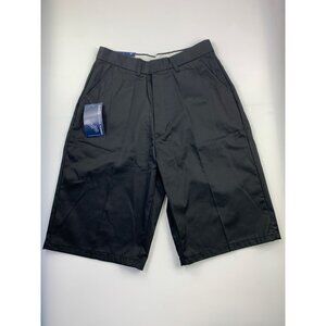 NWT Classic School Uniform Boy's 30 Black Flat Front Shorts